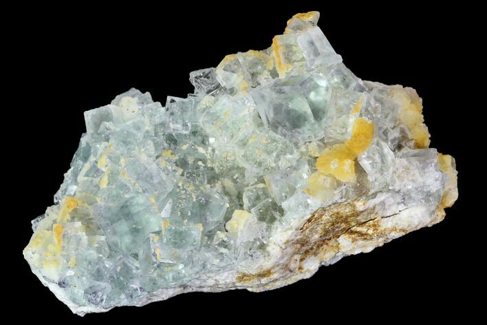 Green Fluorite Crystal Cluster - Mongolia #100743